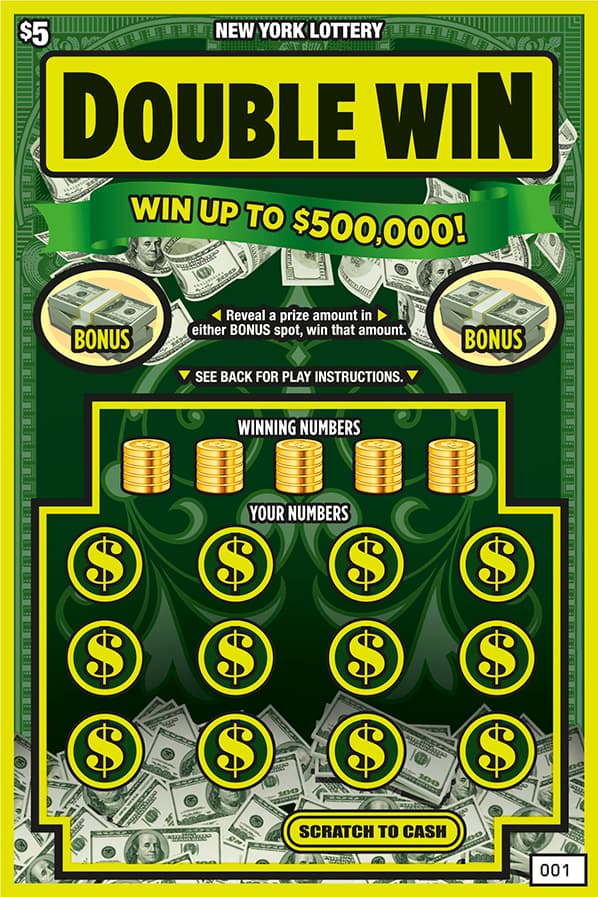 DOUBLE WIN scratch-off ticket