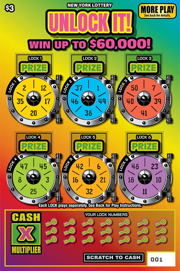 UNLOCK IT! scratch-off ticket