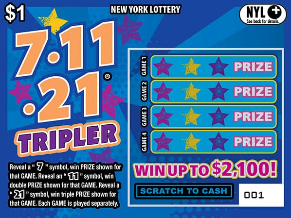 7-11-21 TRIPLER scratch-off ticket