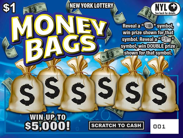 MONEY BAGS scratch-off ticket