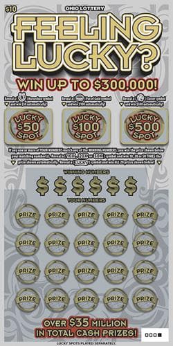 Feeling Lucky scratch-off ticket
