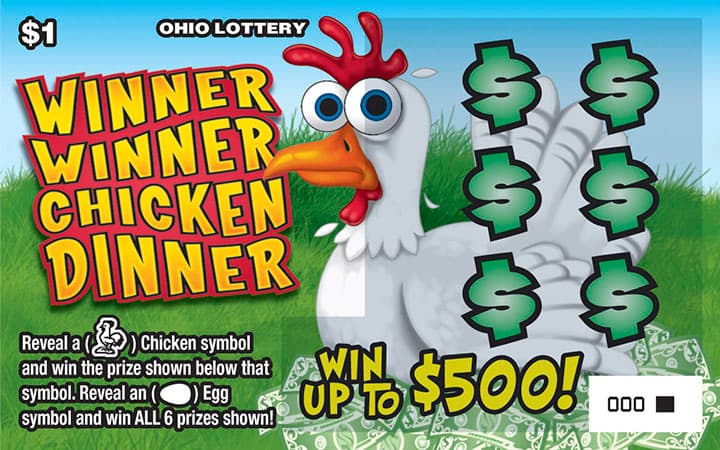 Winner Winner Chicken Dinner scratch-off ticket