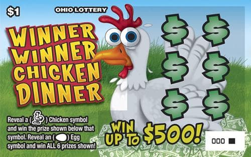 Winner Winner Chicken Dinner scratch-off ticket