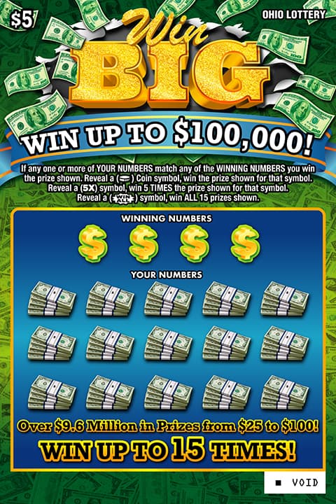 Win Big scratch-off ticket