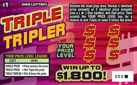 Triple Tripler scratch-off ticket