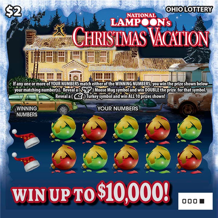 National Lampoon's Christmas scratch-off ticket