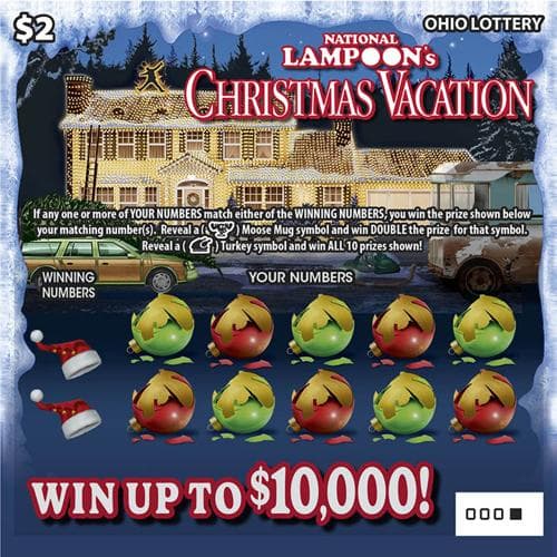 National Lampoon's Christmas scratch-off ticket