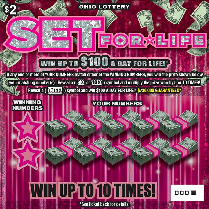 Set For Life scratch-off ticket