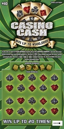 Casino Cash scratch-off ticket