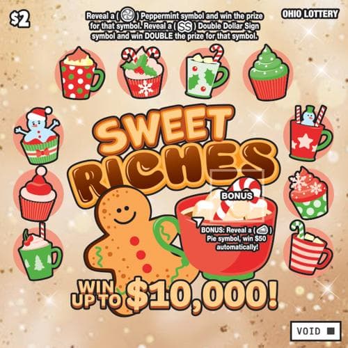 Sweet Riches scratch-off ticket