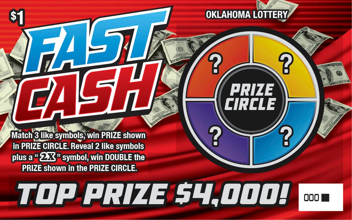 Fast Cash scratch-off ticket