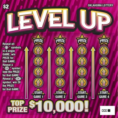 Level Up scratch-off ticket