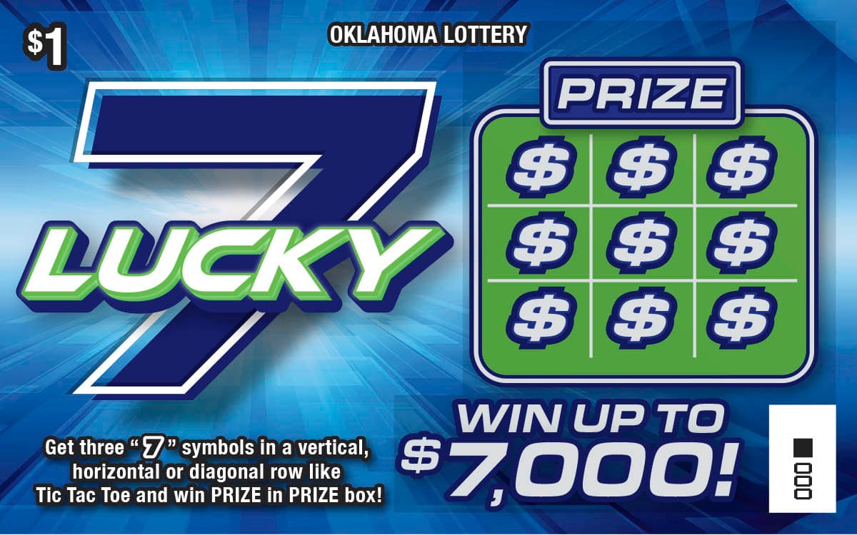 Lucky 7 scratch-off ticket