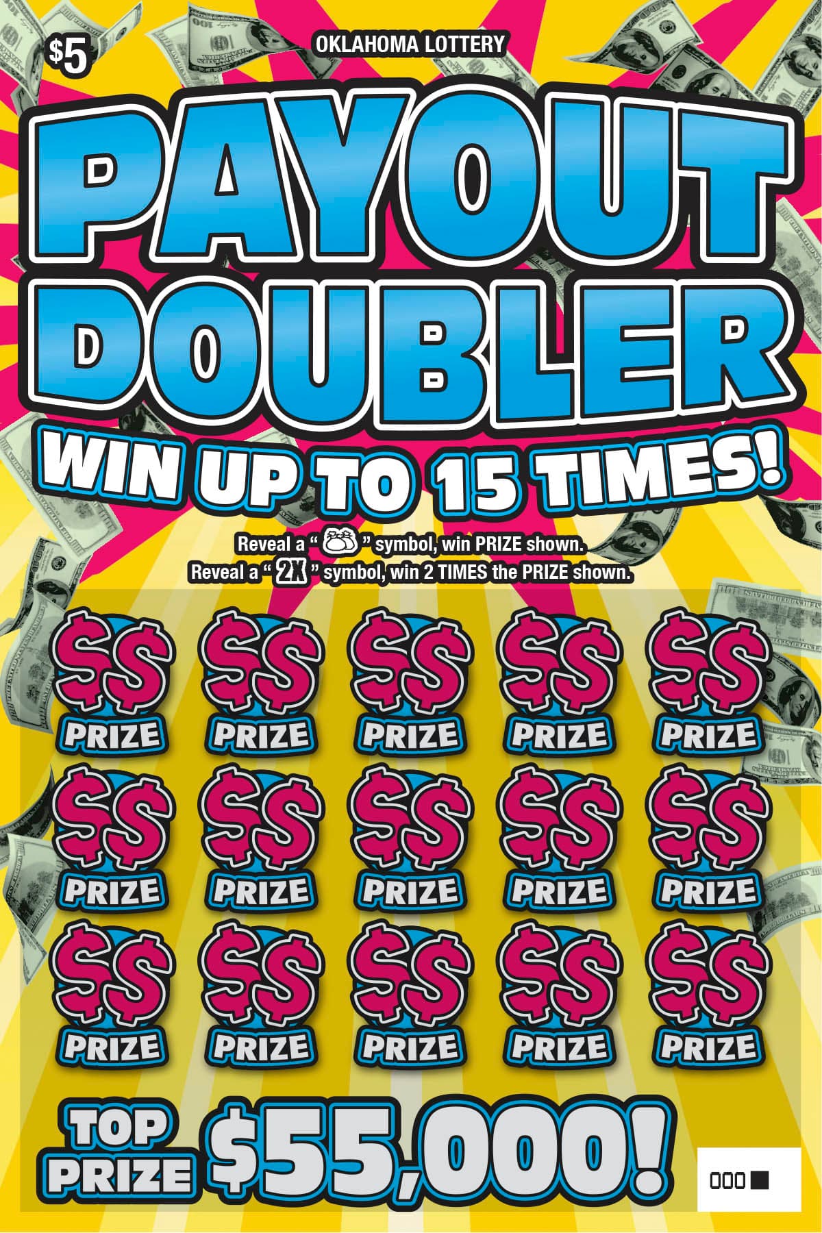 Payout Doubler scratch-off ticket