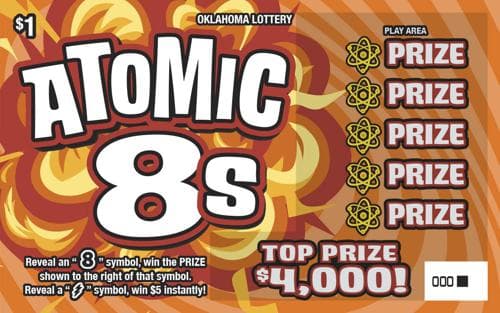Atomic 8s scratch-off ticket