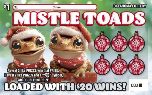 Mistle Toads scratch-off ticket