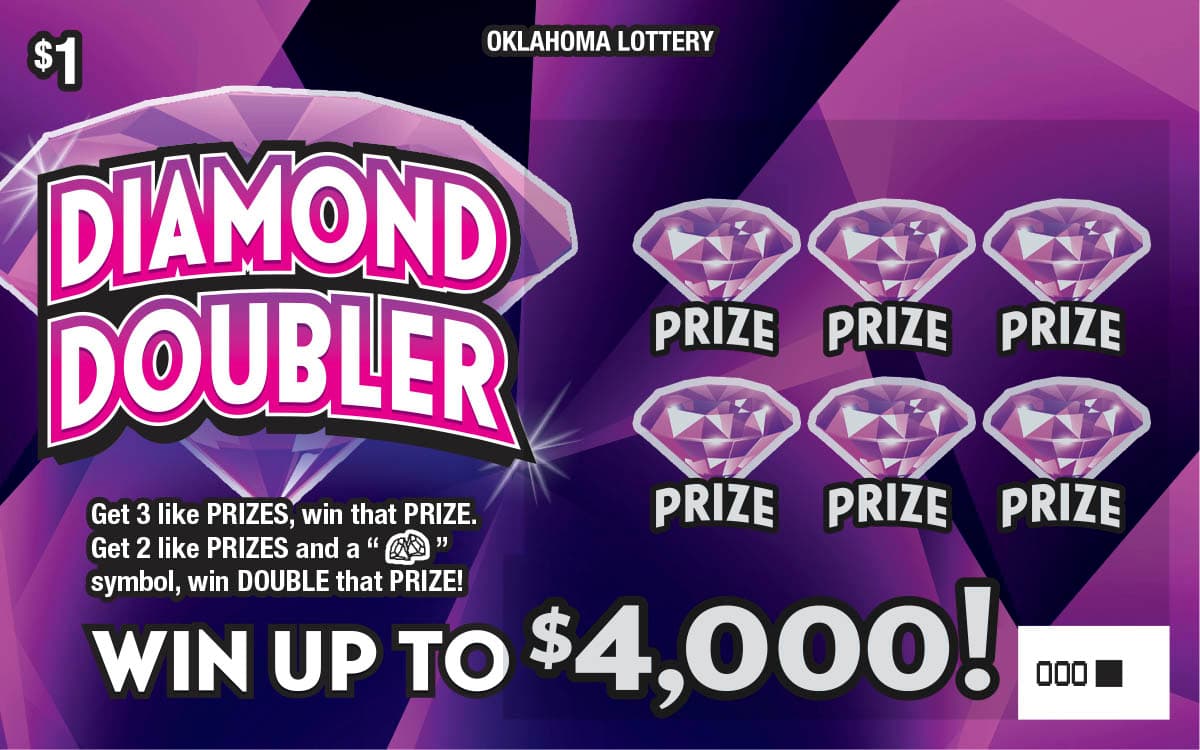 Diamond Doubler scratch-off ticket