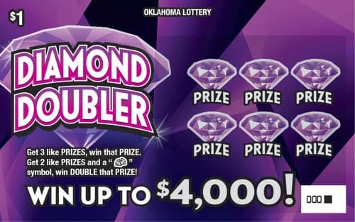 Diamond Doubler scratch-off ticket