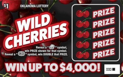 Wild Cherries scratch-off ticket