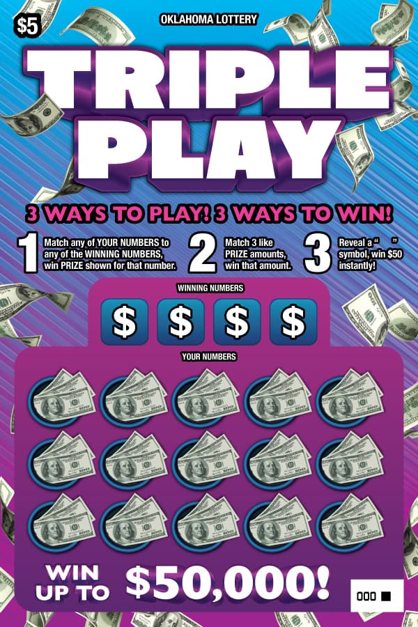 Triple Play scratch-off ticket