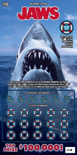 JAWS scratch-off ticket
