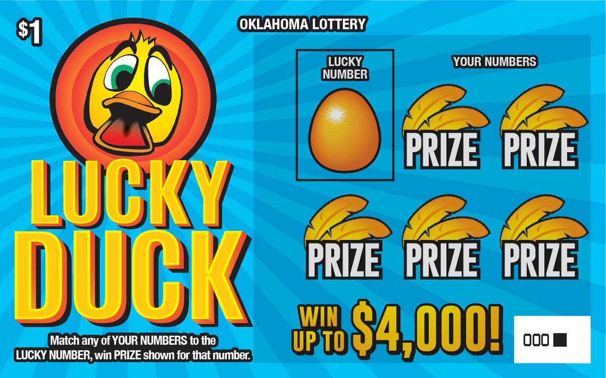 Lucky Duck scratch-off ticket