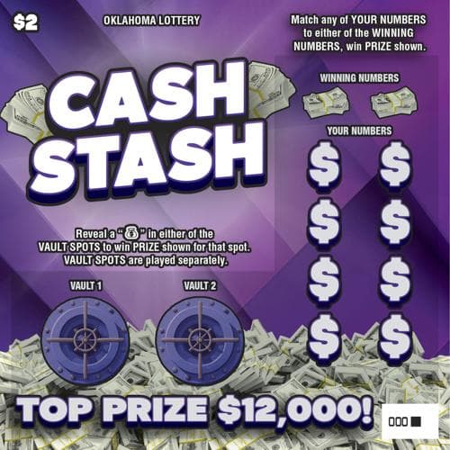 Cash Stash scratch-off ticket