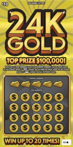 24K Gold scratch-off ticket
