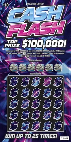Cash Flash scratch-off ticket