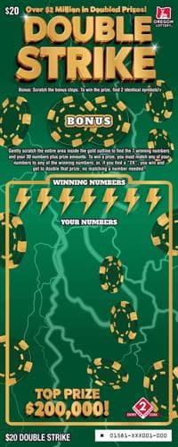 Double Strike scratch-off ticket