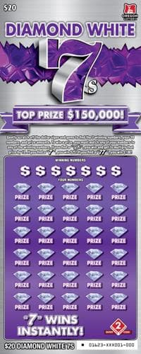 Diamond White 7s scratch-off ticket