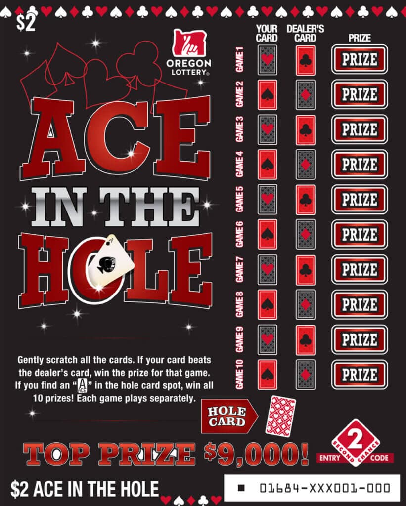 Ace in the Hole scratch-off ticket