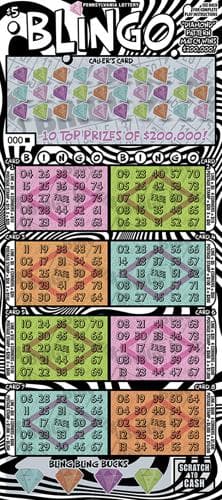 Blingo scratch-off ticket