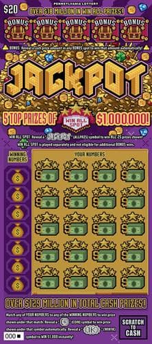 Jackpot scratch-off ticket