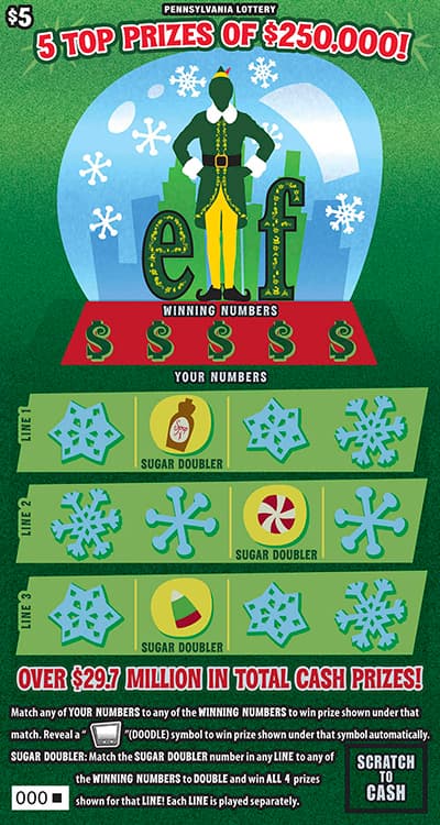 ELF scratch-off ticket