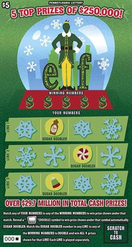 ELF scratch-off ticket