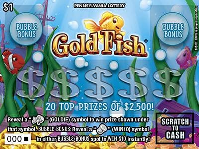 GOLD FISH® scratch-off ticket