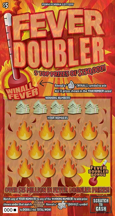 Fever Doubler scratch-off ticket