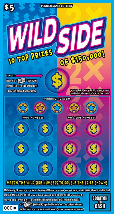 Wild Side scratch-off ticket