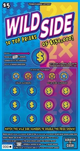Wild Side scratch-off ticket