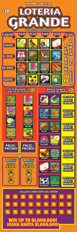 LOTERIA GRANDE scratch-off ticket