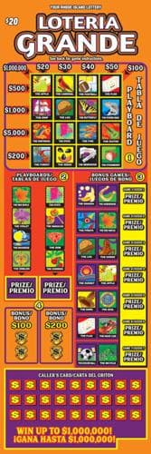 LOTERIA GRANDE scratch-off ticket
