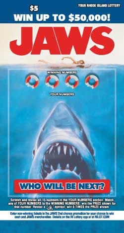 JAWS scratch-off ticket