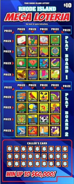 MEGA LOTERIA scratch-off ticket