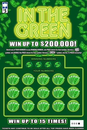 In the Green scratch-off ticket