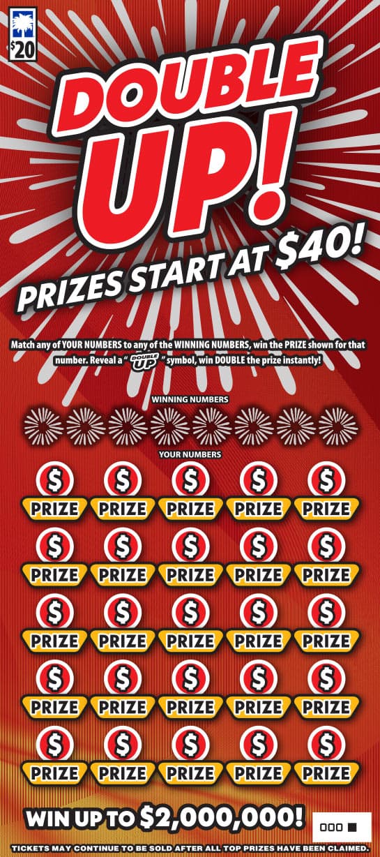 Double Up! scratch-off ticket