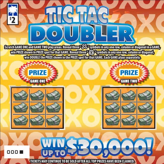 Tic Tac Doubler scratch-off ticket
