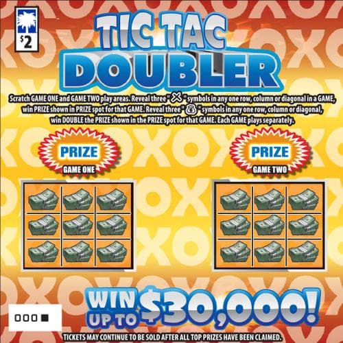 Tic Tac Doubler scratch-off ticket