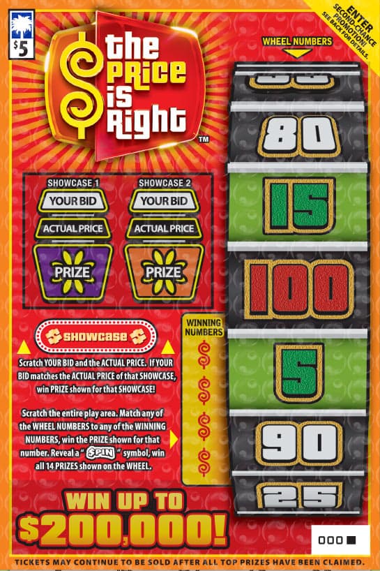 THE PRICE IS RIGHT™ scratch-off ticket