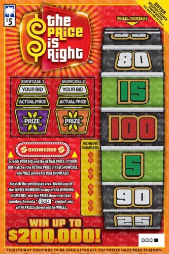 THE PRICE IS RIGHT™ scratch-off ticket